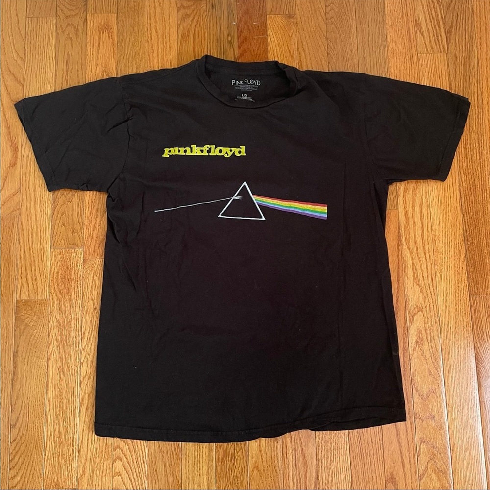 Vintage Style Pink Floyd Black Graphic T-Shirt